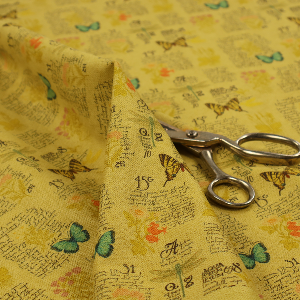 Honeyed Butterfly Memoirs Upholstery Fabric DP-175