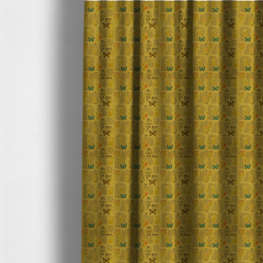 Honeyed Butterfly Memoirs Upholstery Fabric DP-175 - Made To Measure Curtains