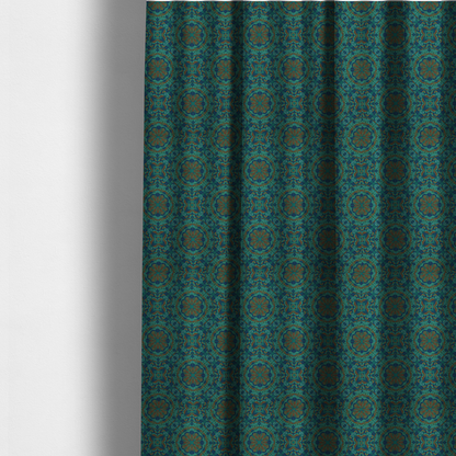 The Marrakesh Midnight Medallion Upholstery Fabric DP-176 - Made To Measure Curtains