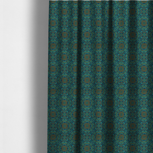 The Marrakesh Midnight Medallion Upholstery Fabric DP-176 - Made To Measure Curtains