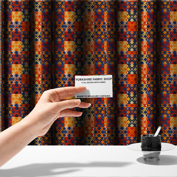 Shattered Sunset Prism Upholstery Fabric DP-177 - Made To Measure Curtains