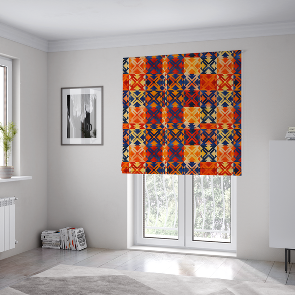 Shattered Sunset Prism Upholstery Fabric DP-177 - Roman Blinds