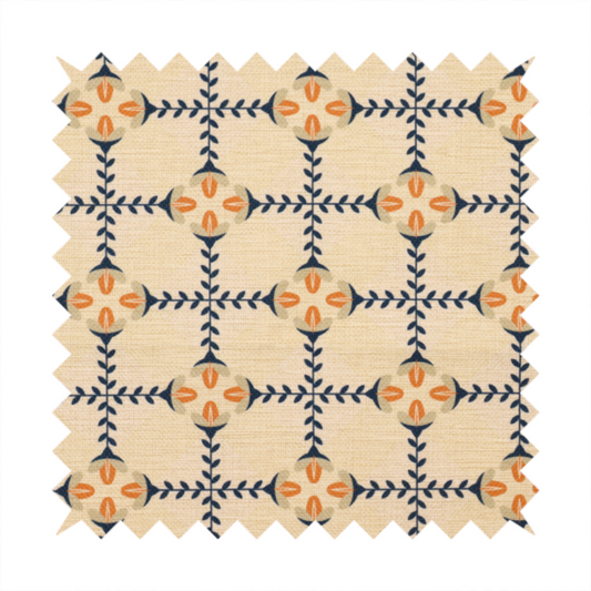 The Heritage Orchard Grid Upholstery Fabric DP-181