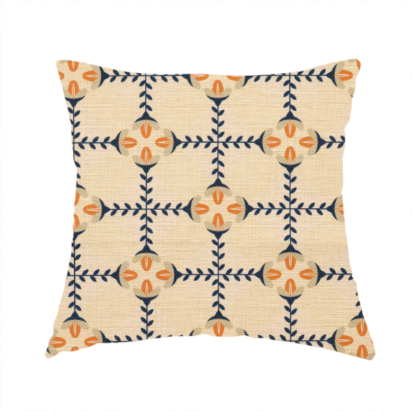 The Heritage Orchard Grid Upholstery Fabric DP-181 - Handmade Cushions