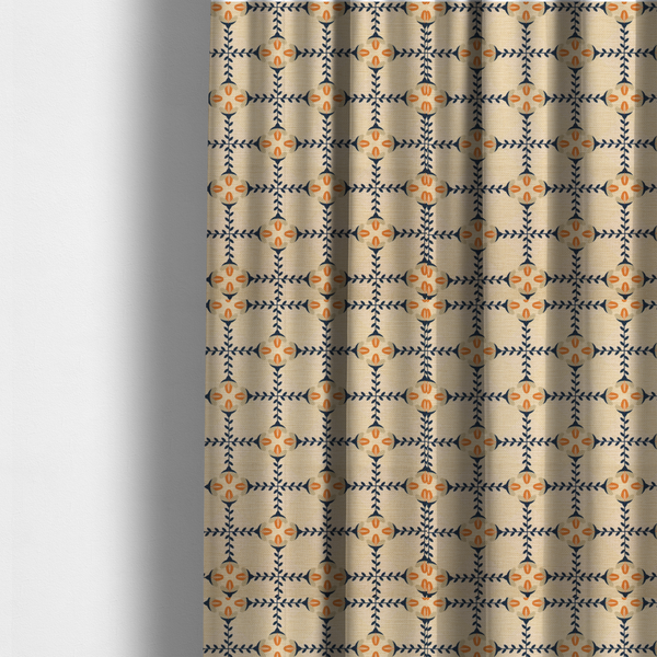 The Heritage Orchard Grid Upholstery Fabric DP-181 - Made To Measure Curtains