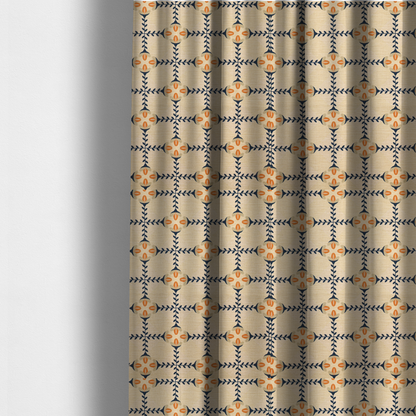 The Heritage Orchard Grid Upholstery Fabric DP-181 - Made To Measure Curtains