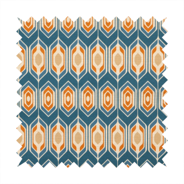 1960s Retro-Geometric Column Upholstery Fabric DP-182