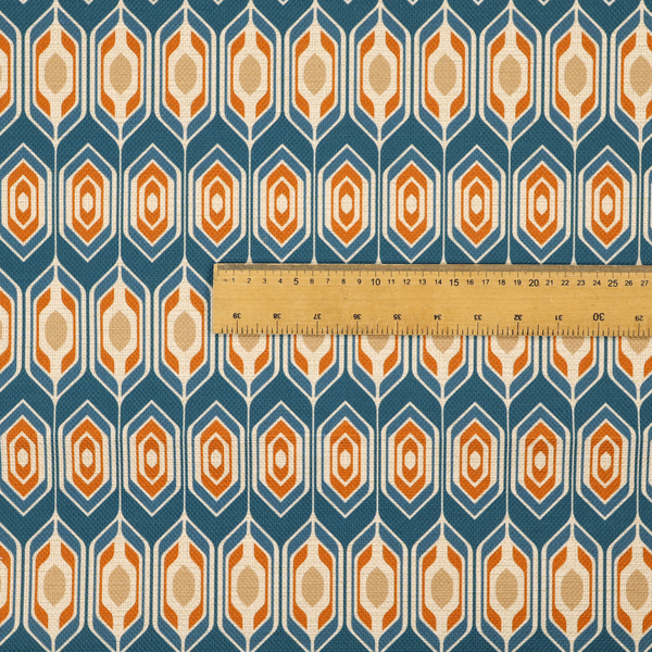 1960s Retro-Geometric Column Upholstery Fabric DP-182