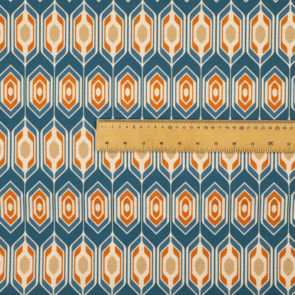 1960s Retro-Geometric Column Upholstery Fabric DP-182