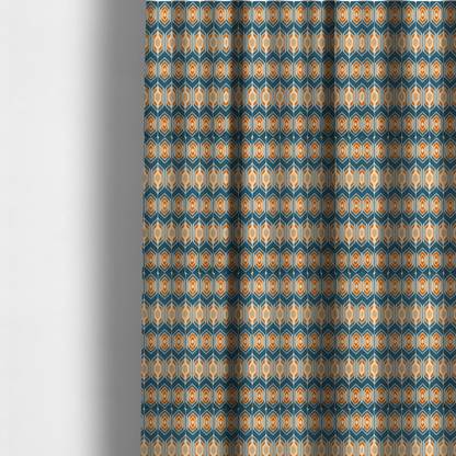 1960s Retro-Geometric Column Upholstery Fabric DP-182 - Made To Measure Curtains