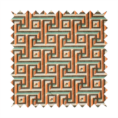 Retro Pixel Puzzle Upholstery Fabric DP-183