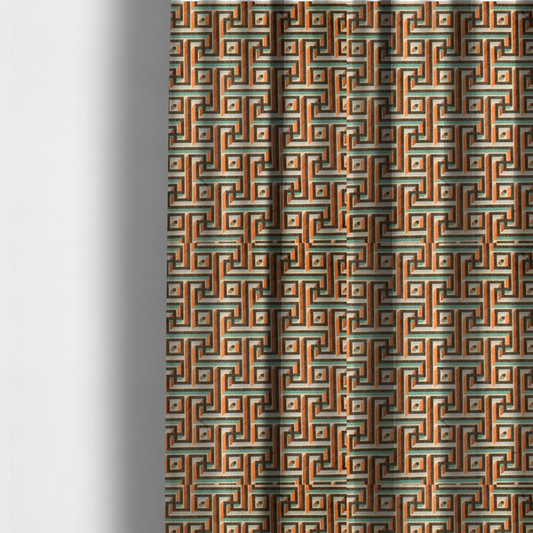 Retro Pixel Puzzle Upholstery Fabric DP-183 - Made To Measure Curtains