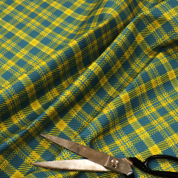 Honeycomb Harvest Plaid Upholstery Fabric DP-185 - Made To Measure Curtains