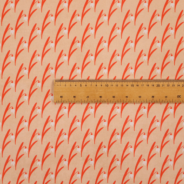 Apricot Snowdrop Serenade Upholstery Fabric DP-187