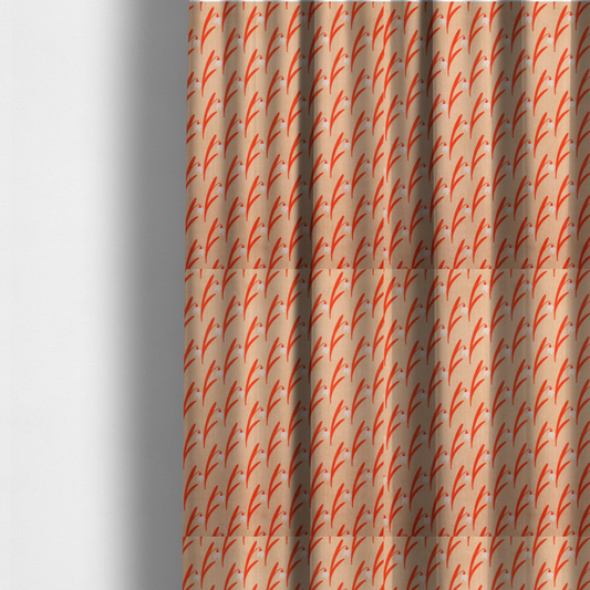 Apricot Snowdrop Serenade Upholstery Fabric DP-187 - Made To Measure Curtains