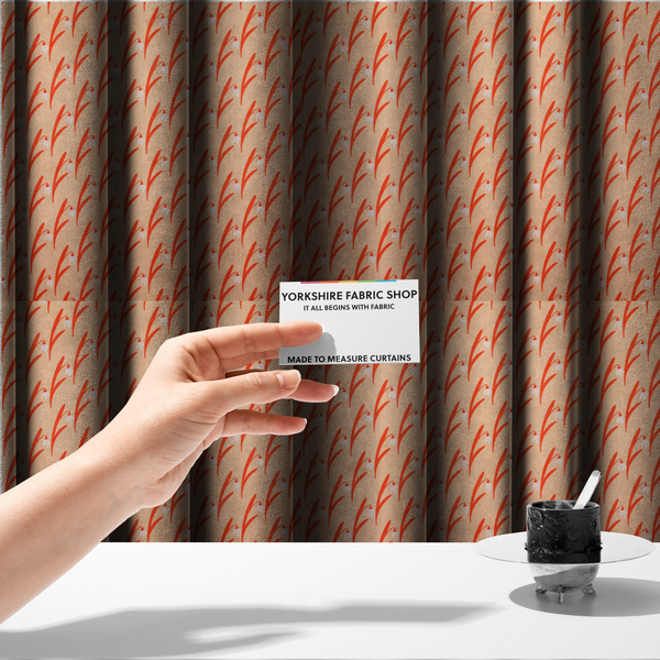 Apricot Snowdrop Serenade Upholstery Fabric DP-187 - Made To Measure Curtains