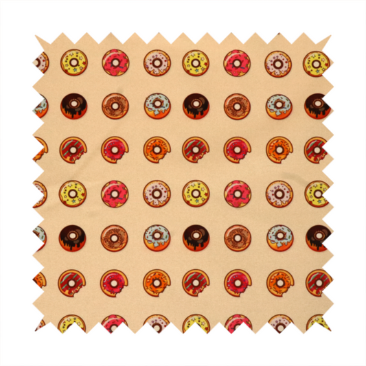 Glazed & Confused Donut Pattern Upholstery Fabric DP-19