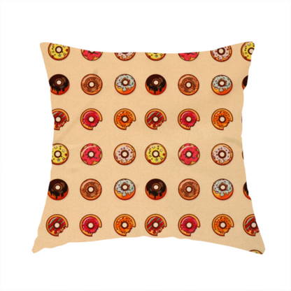 Glazed & Confused Donut Pattern Upholstery Fabric DP-19 - Handmade Cushions
