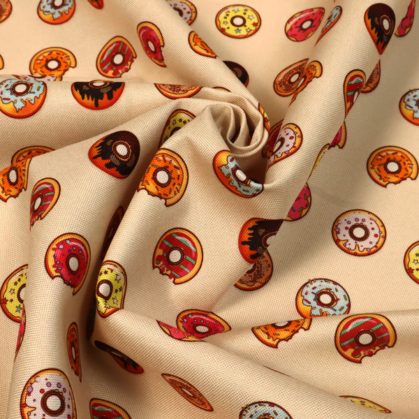 Glazed & Confused Donut Pattern Upholstery Fabric DP-19 - Handmade Cushions