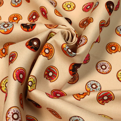Glazed & Confused Donut Pattern Upholstery Fabric DP-19 - Handmade Cushions