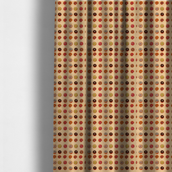 Glazed & Confused Donut Pattern Upholstery Fabric DP-19 - Made To Measure Curtains