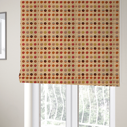 Glazed & Confused Donut Pattern Upholstery Fabric DP-19 - Roman Blinds