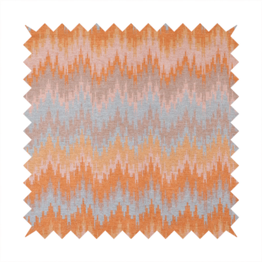 Sunset Glitch Chevron Upholstery Fabric DP-190