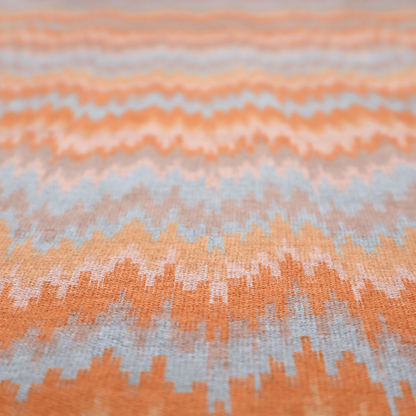 Sunset Glitch Chevron Upholstery Fabric DP-190
