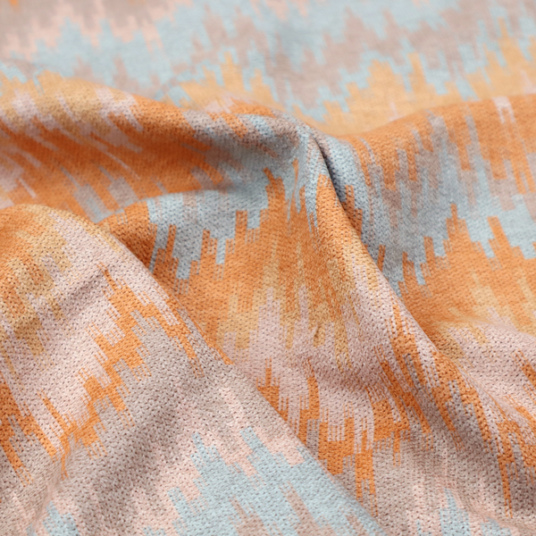 Sunset Glitch Chevron Upholstery Fabric DP-190