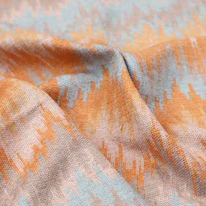 Sunset Glitch Chevron Upholstery Fabric DP-190