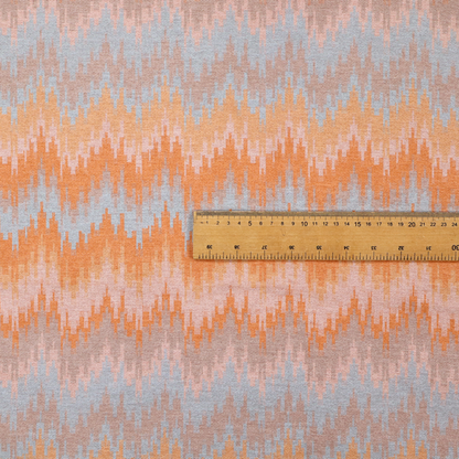 Sunset Glitch Chevron Upholstery Fabric DP-190