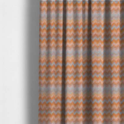 Sunset Glitch Chevron Upholstery Fabric DP-190 - Made To Measure Curtains