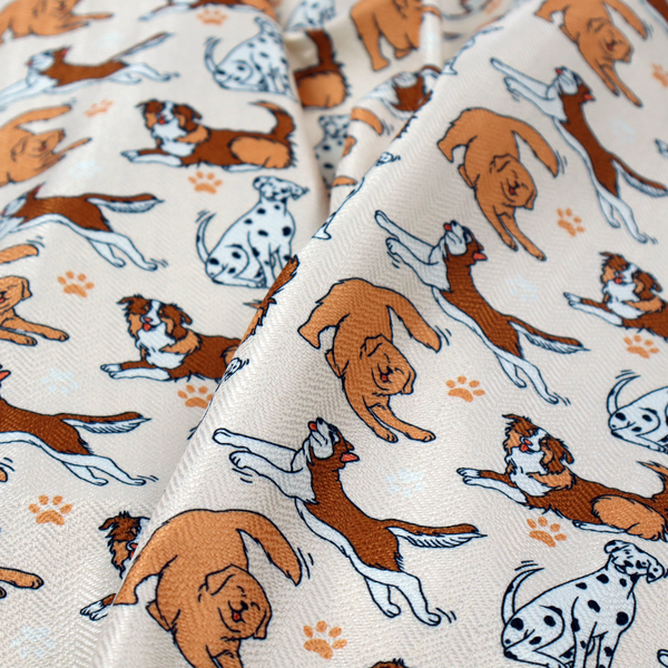 The Happy Hound Parade Upholstery Fabric DP-191