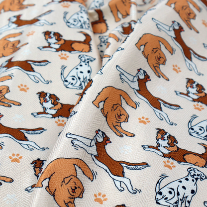 The Happy Hound Parade Upholstery Fabric DP-191