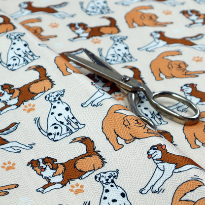 The Happy Hound Parade Upholstery Fabric DP-191