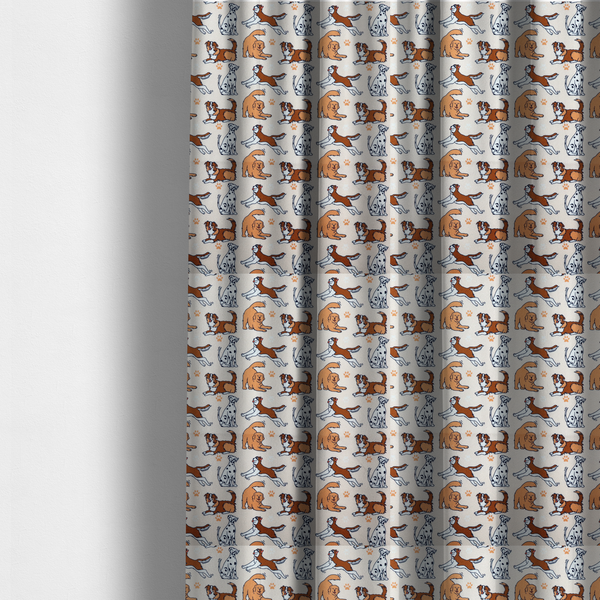 The Happy Hound Parade Upholstery Fabric DP-191 - Made To Measure Curtains