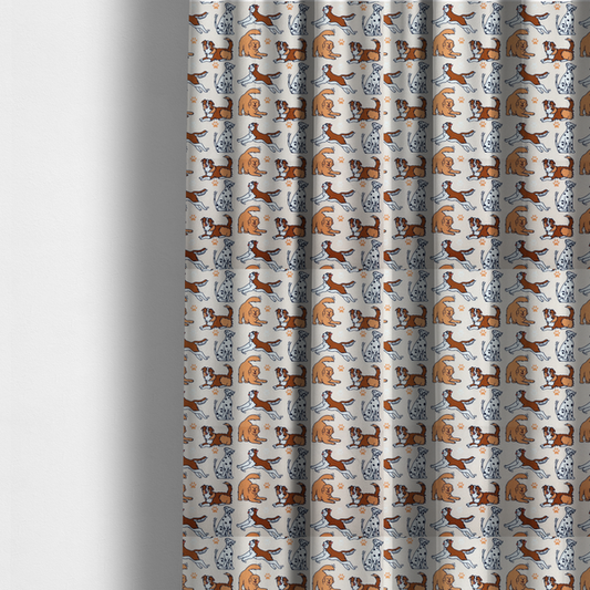 The Happy Hound Parade Upholstery Fabric DP-191 - Made To Measure Curtains