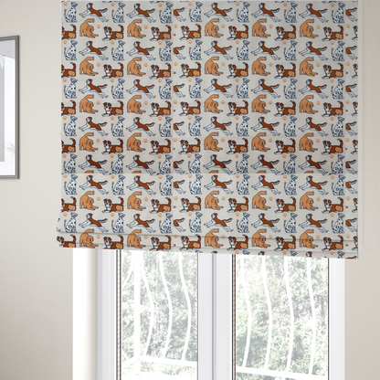 The Happy Hound Parade Upholstery Fabric DP-191 - Roman Blinds