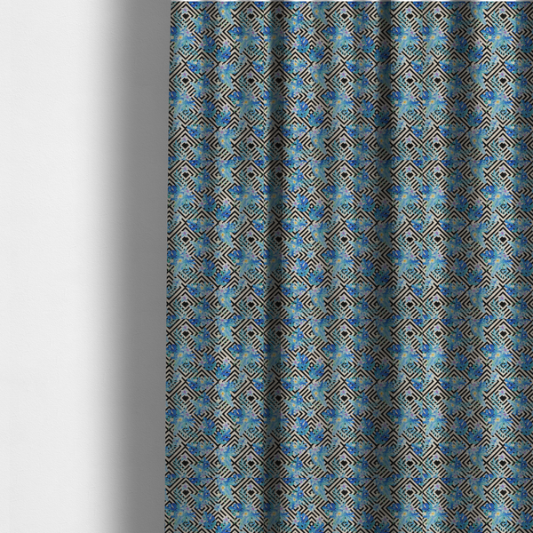 Geometric Tropics Upholstery Fabric DP-195 - Made To Measure Curtains