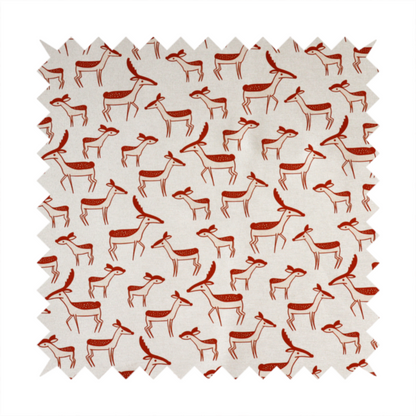 Retro Abstract Deer Upholstery Fabric DP-20 - Roman Blinds