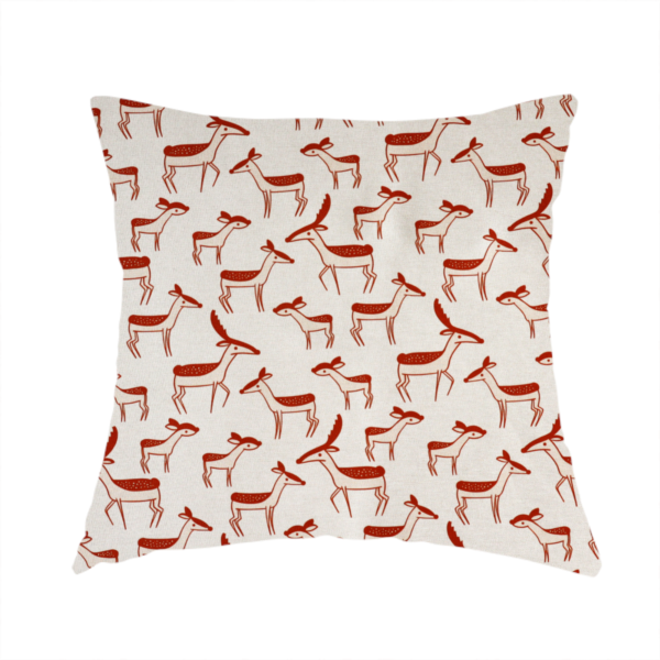Retro Abstract Deer Upholstery Fabric DP-20 - Handmade Cushions
