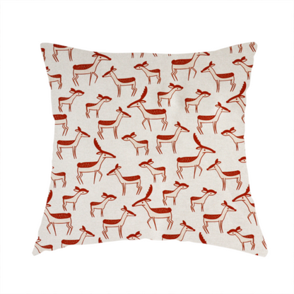 Retro Abstract Deer Upholstery Fabric DP-20 - Handmade Cushions