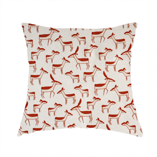 Retro Abstract Deer Upholstery Fabric DP-20 - Handmade Cushions