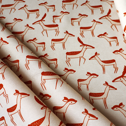 Retro Abstract Deer Upholstery Fabric DP-20 - Roman Blinds