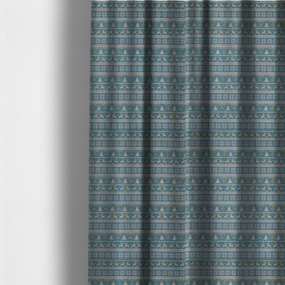 Reindeers In The Snow Forest Christmas Theme Furnishing Fabric DP-21 - Made To Measure Curtains