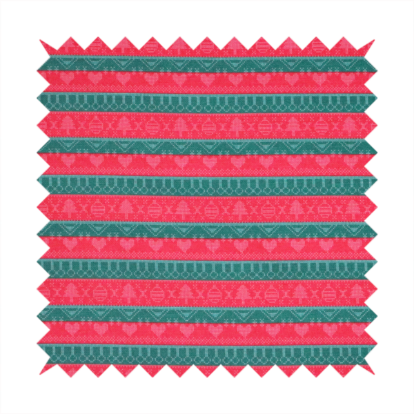 Love Hearts At Christmas Theme Furnishing Fabric DP-22