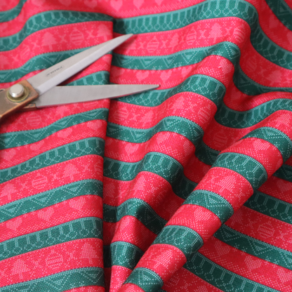 Love Hearts At Christmas Theme Furnishing Fabric DP-22