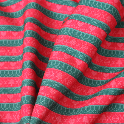 Love Hearts At Christmas Theme Furnishing Fabric DP-22