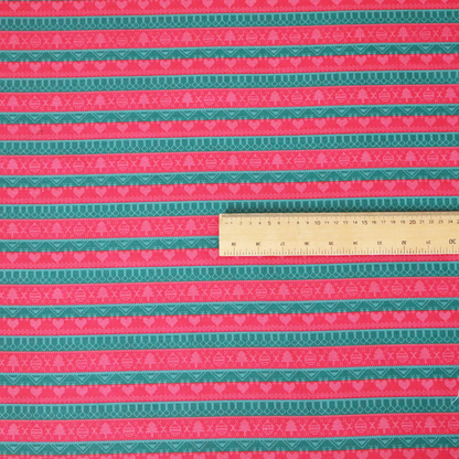 Love Hearts At Christmas Theme Furnishing Fabric DP-22