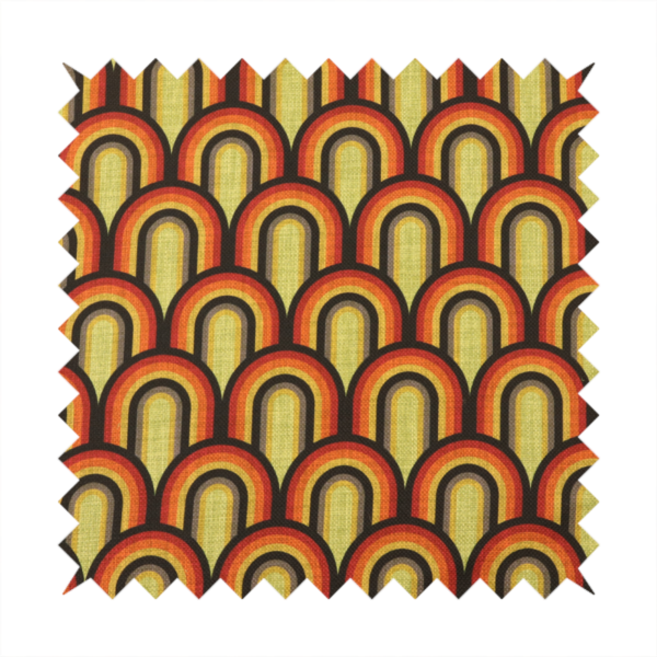 Seventies Sunset Arches Upholstery Fabric DP-220